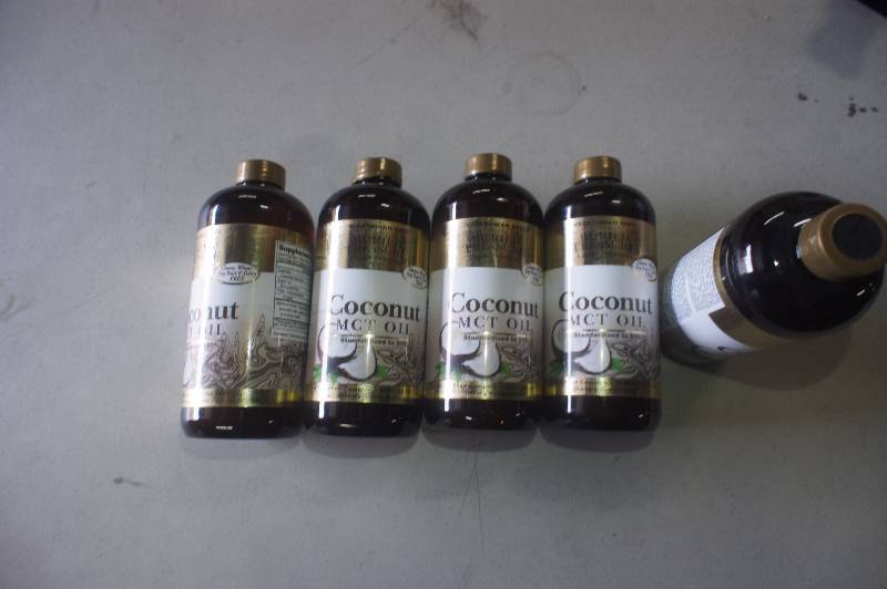 lot 304 image: (lot of 5) Buried Treasure Coconut Oil MCT - 16 fl oz