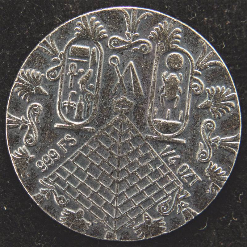 14 OZ. .999 FINE SILVER RELIC KING TUT BY MONARCH METALS