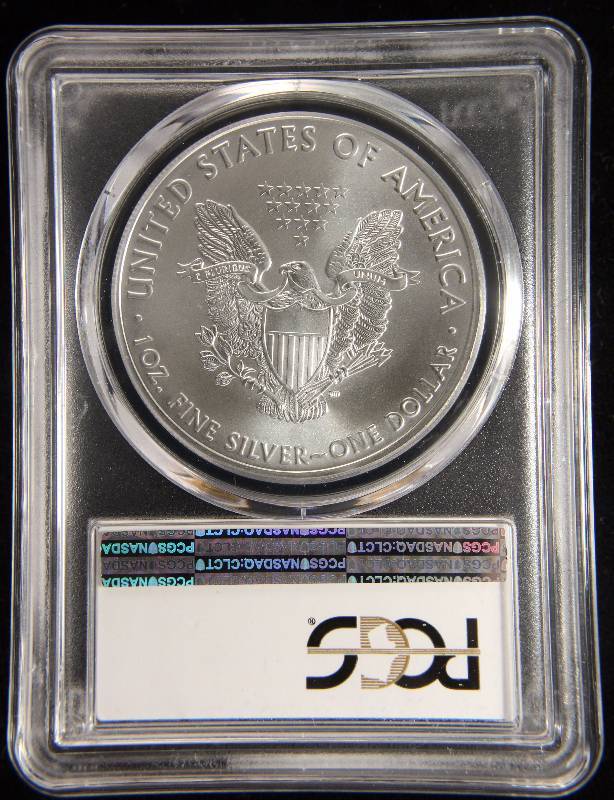 2017(W) AMERICAN SILVER EAGLE 1 TROY OZ. .999 FINE SILVER MS70 PCGS FIRST STRIKE