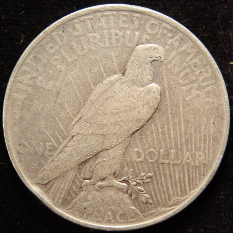1927 PEACE DOLLAR VF DETAILS