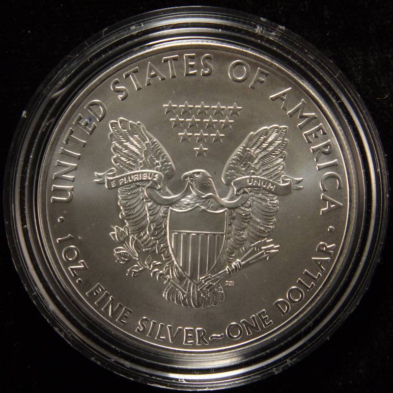2013 AMERICAN SILVER EAGLE 1 TROY OZ. .999 FINE SILVER DOLLAR IN AIRTITE CAPSULE