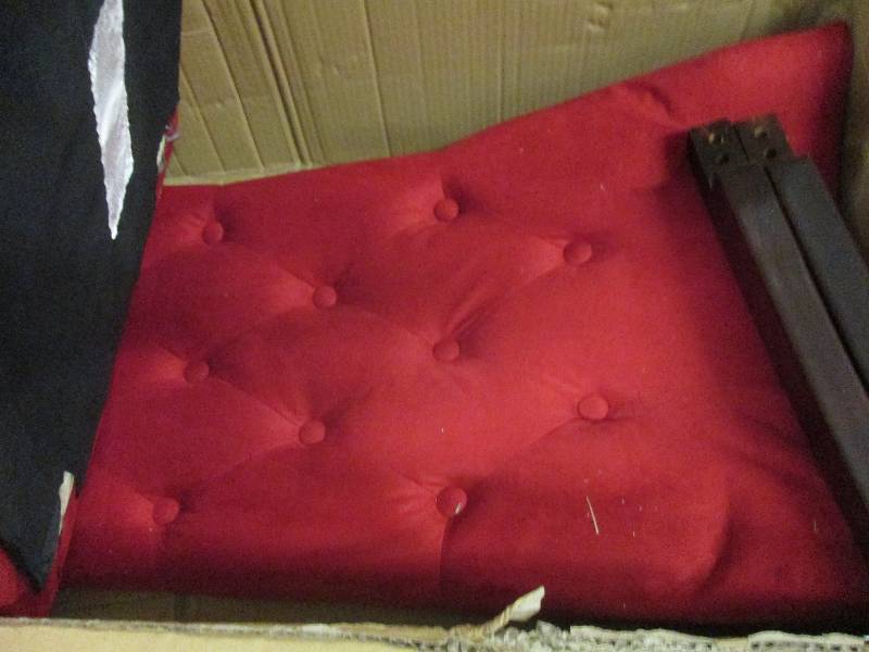 High Back Tufted Chair open box, As...