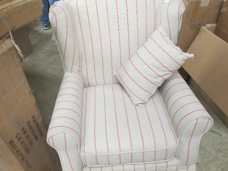Red Striped Chair open box Retail $...