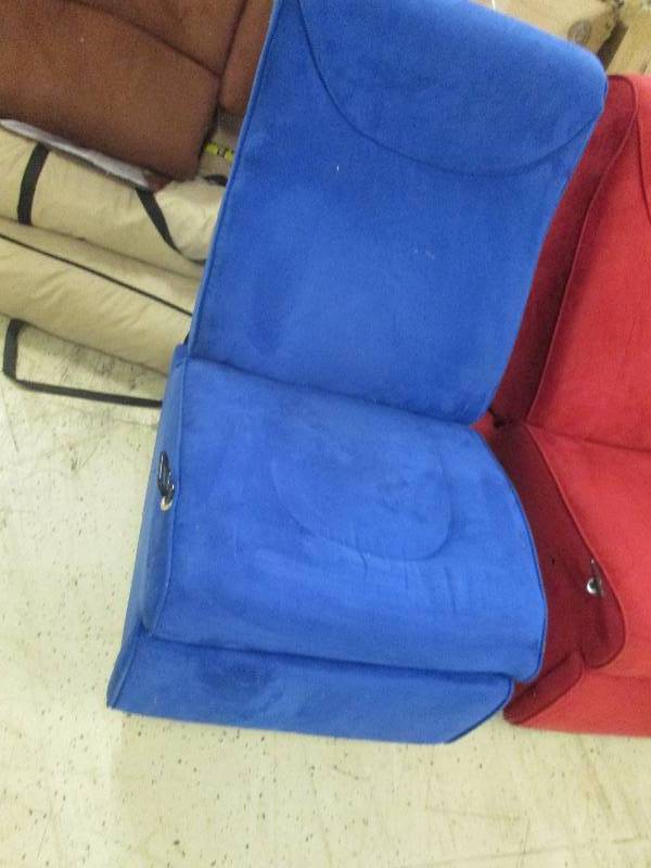 Blue Rocker Recliner - no arms...