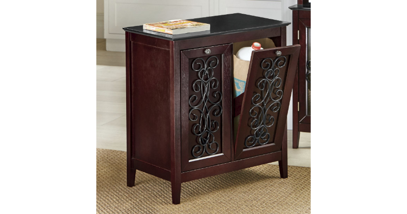 Scroll Front Double Trash Bin open ...