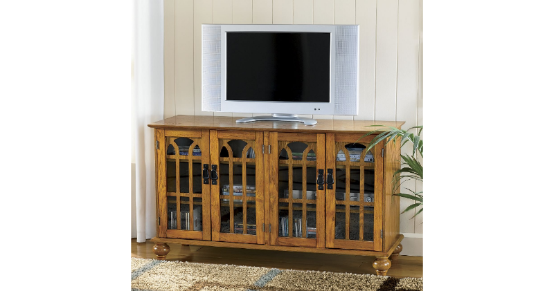 Arched-Door Mission Style 4-Door TV...