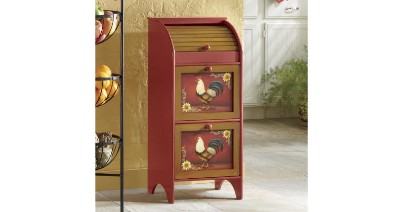 Red Rooster Veggie Bin open box Ret...