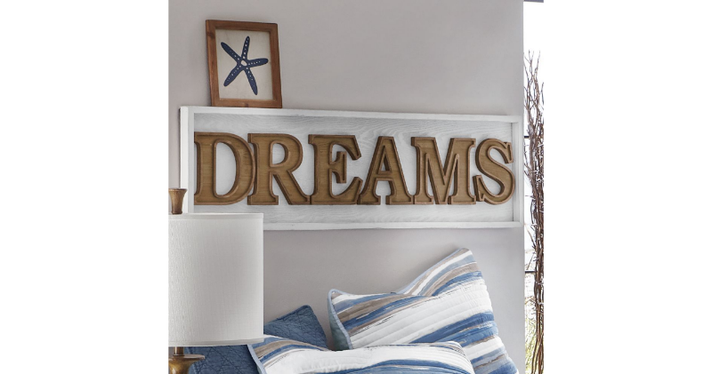 Dreams Wall Plaque open box, couple...