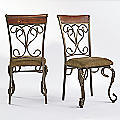 Leaf Scroll Dining  Chairs Set of 2...