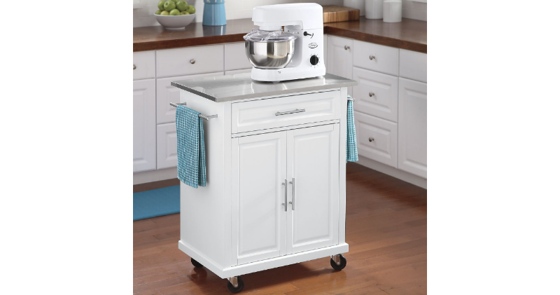 Kitchen Island Cart with Stainless ...