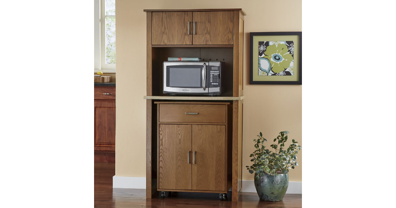 2-In-1 Microwave Hutch with Pull-Ou...
