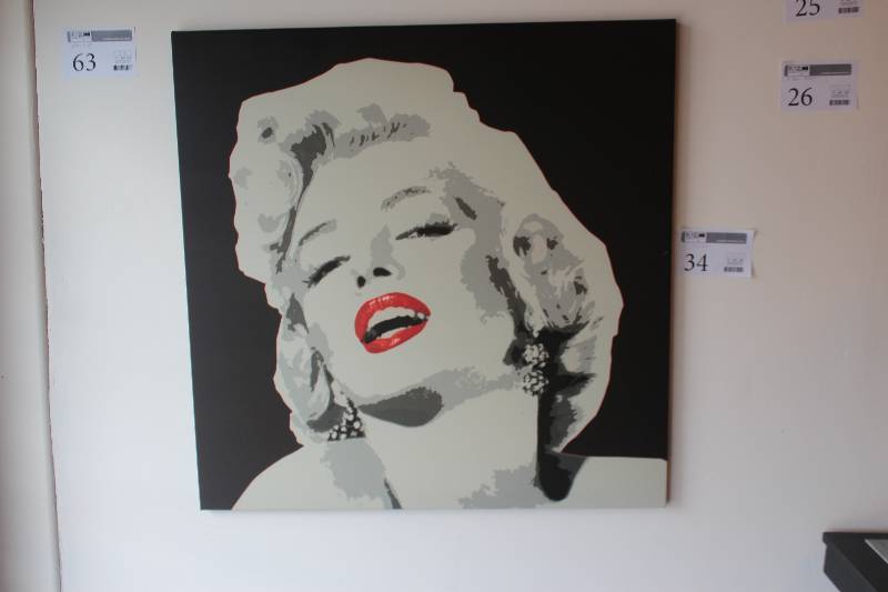 lot 34 image: Marilyn Monroe Wall Art