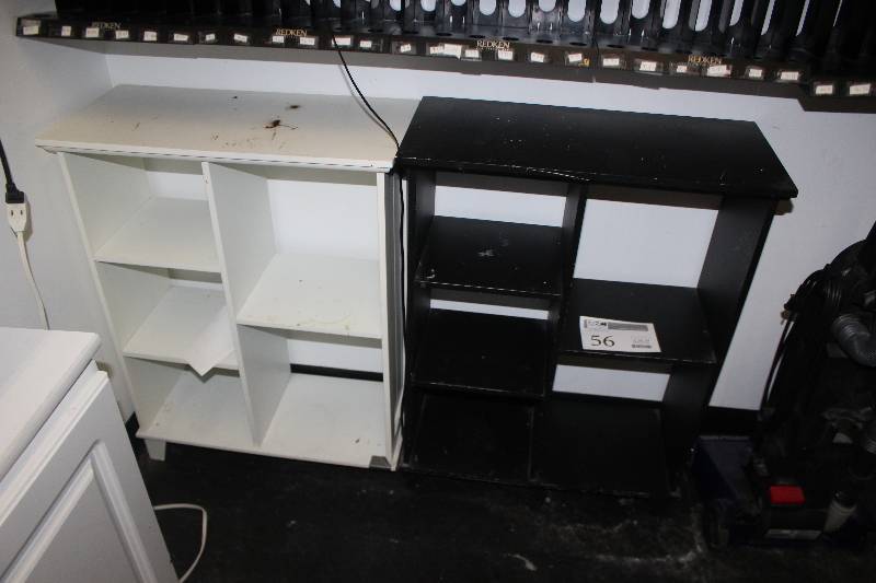lot 56 image: Lot of (2) 5-Cubbie Shelves