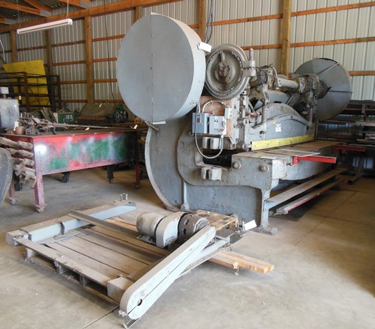 lot 1 image: 710 NEW INFO FROM RIGGING CO. SEE NEW NOTE Peck, Stow & Wilcox Co.  PEXTO Metal Shear (CLICK HERE, then scroll down to access VIDEO) - Shear weighs almost 20,000lbs