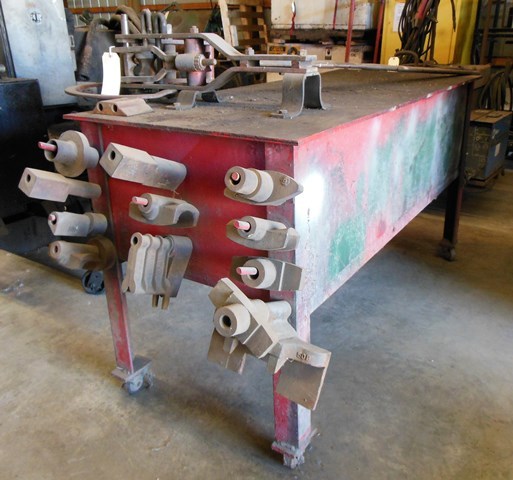 lot 19 image: Heavy Duty Industrial Pipe Bender  Heavy Duty Work Table