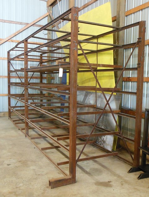 lot 34 image: All Steel  Metal Shelving