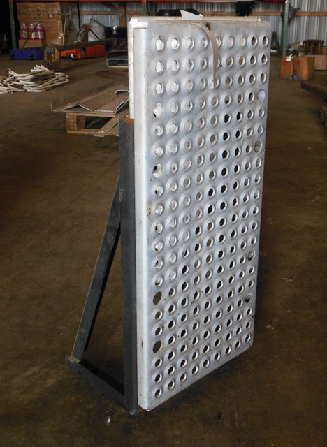 lot 50 image: Aluminum Deck Plate with Heavy Duty Frame Brackets