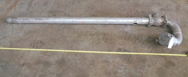 lot 63 image: Aluminum Pipe with Pneumatic Elbow Check Valve