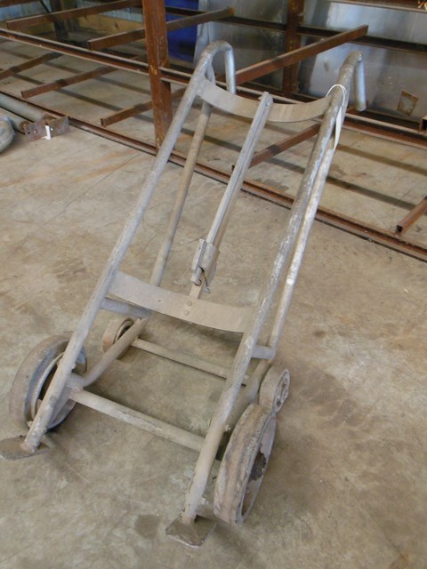 lot 66 image: Aluminum Barrel Cart for Steel Barrels
