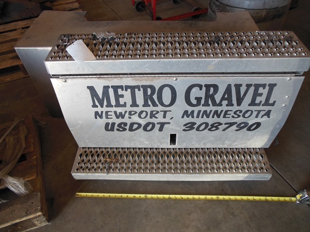 lot 134 image: Aluminum Step and Box that Housed a DPF (Filter) Assembly