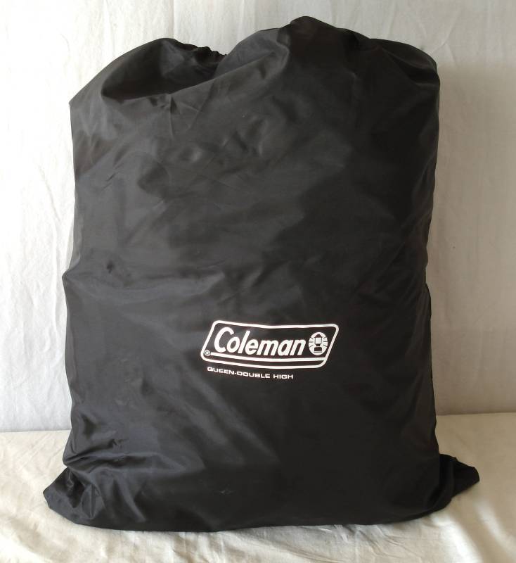 lot 8 image: Coleman GuestRest Plus double high queen airbed w 120V external pump (1st photo is a stock photo)