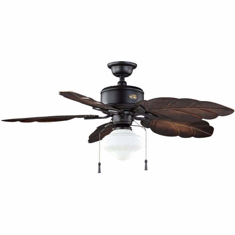 Hampton BayNassau 52 in. Natural Iron IndoorOutdoor Ceiling Fan