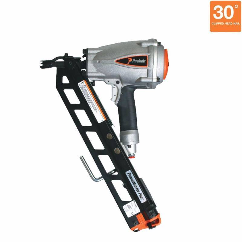 Paslode Pneumatic 3-12 in. 30° PowerMaster Plus Clipped-Head Framing Nailer not used