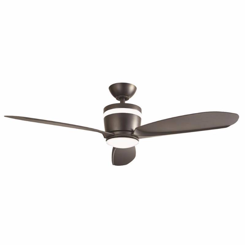 Home Decoraters Federigo 48 in. LED Indoor Matte Black Ceiling Fan