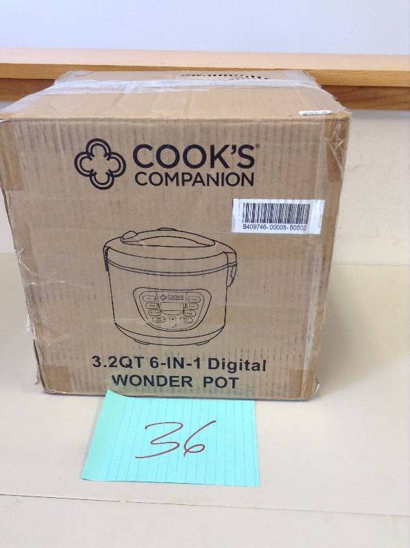 Cooks Companion 3.2 QT 6 in 1 Digital wonder pot not used