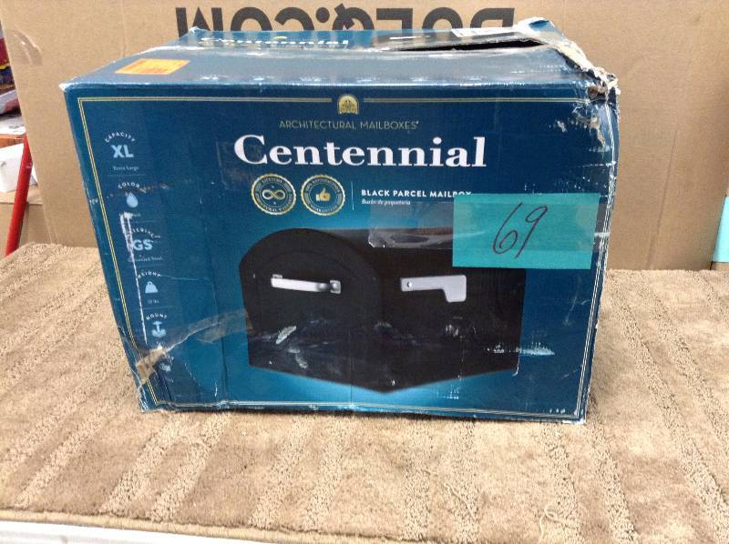 Architectural mailboxes Centennial black parcel mailbox