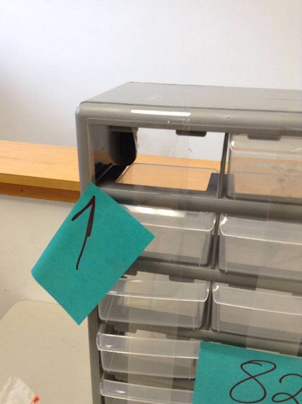 Husky 18 drawer organizer missing 1 drawer
