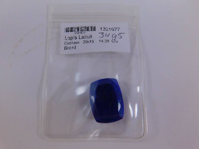 14.28 ct Lapis Lazuli Cushion Cut Gemstone