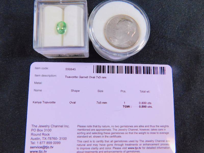 .8 ct Tsavorite Garnet Gemstone