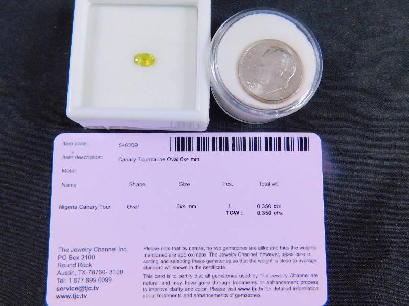 .35 ct Canary Tourmaline Gemstone