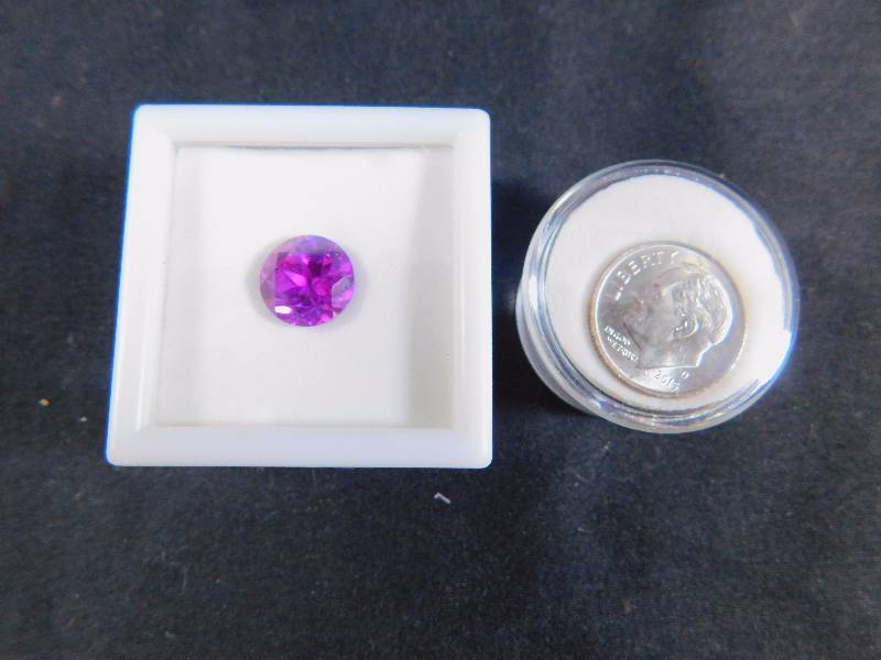 3.5 ct Purple Sapphire (Lab Created)