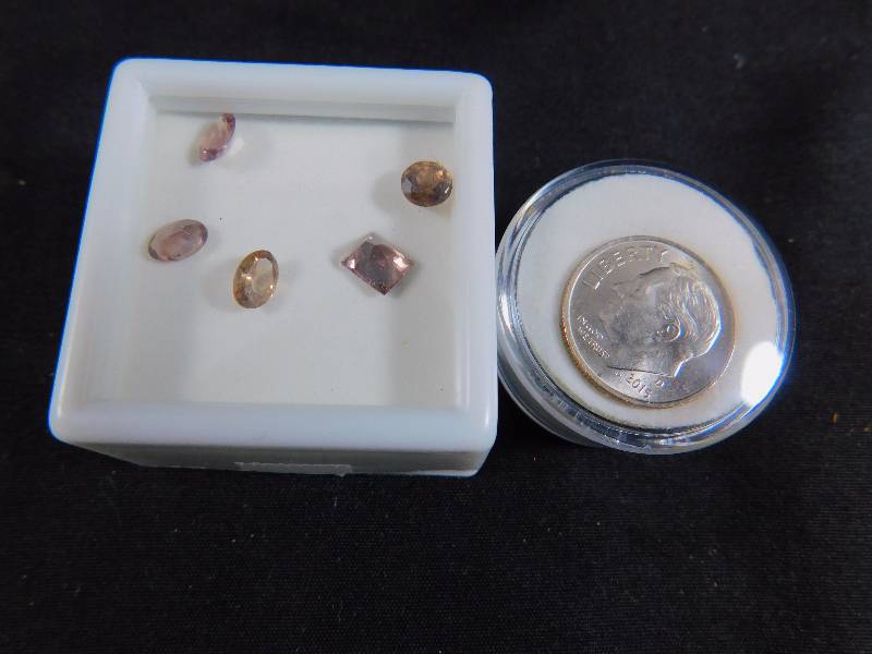 (5) Color Changing Garnet Gemstones 3.37 cts Total