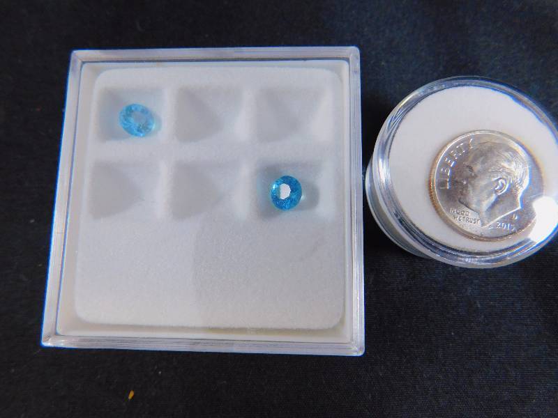 (2) Apatite Gemstones 1.43 cts Total