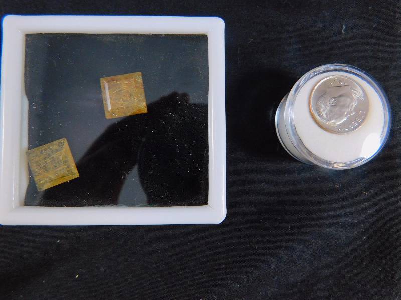 (2) face of life gemstones 10.1 cts Total