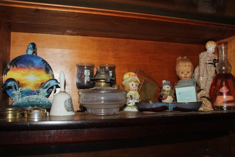 lot 59 image: Decorative Plates, Glasses, Bells, Figurines