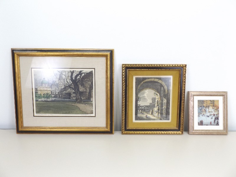 3 Pieces of Signed Framed Art