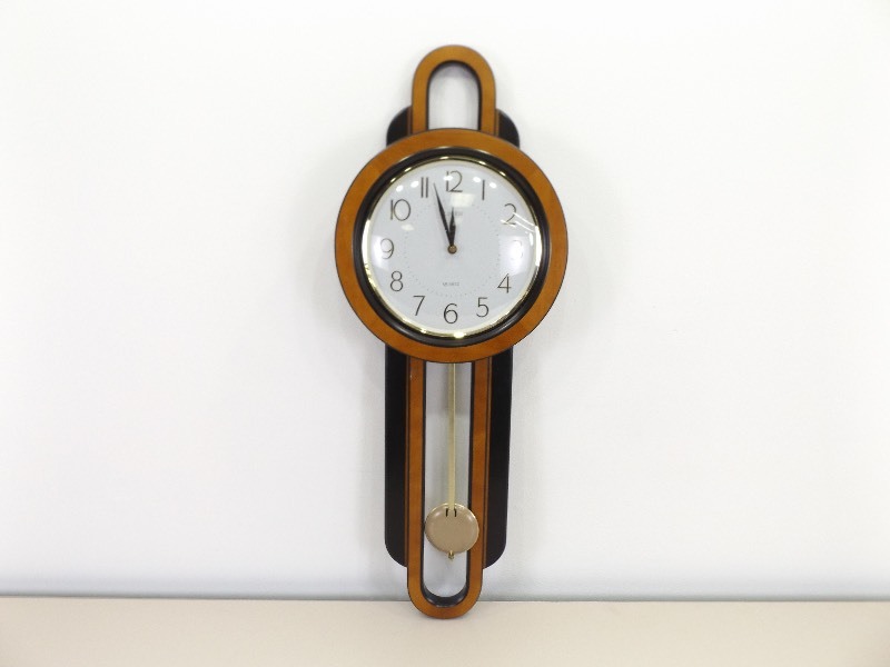 WORKING Art Deco Linden Quartz Wall Clock