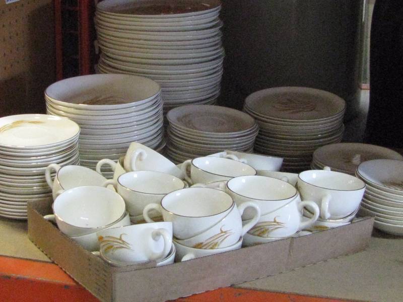 lot 33 image: Golden Wheat Dinnerware Set