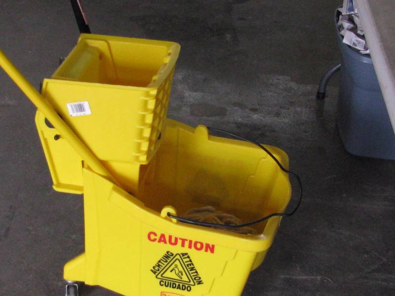 lot 38 image: Commercial Mop Bucket & Mop