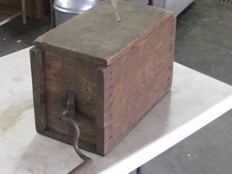 lot 45 image: Vintage Wood Butter Churn