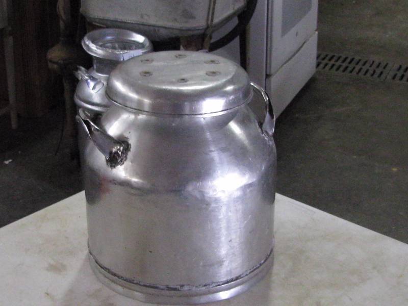 lot 47 image: Stainless Cream Can