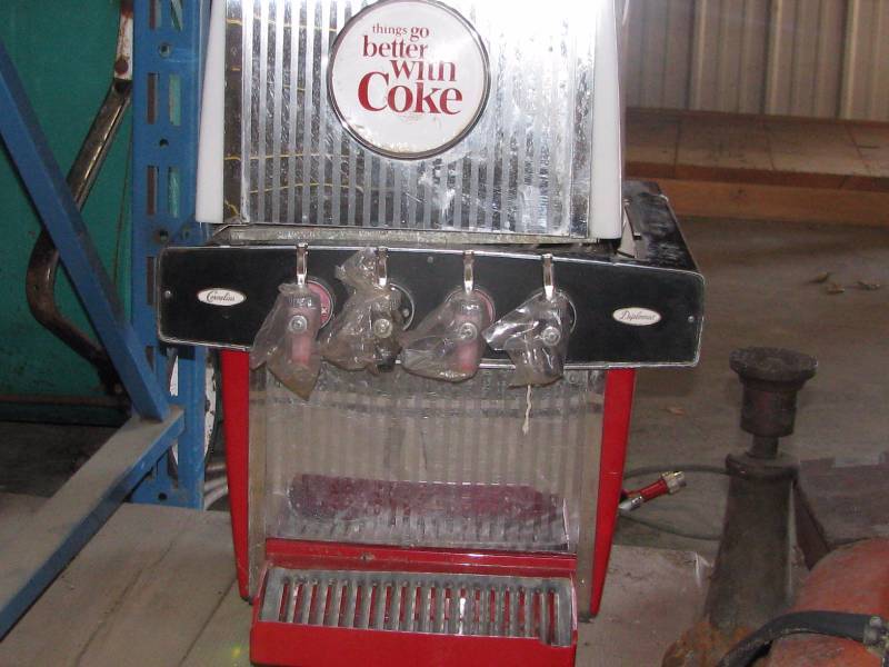 lot 92 image: Vintage Coke Dispenser