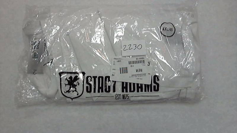 STACY ADAMS Big &amp Tall LINEN-Cotton Pant Pants Shirt Set White - Size 4XL  48