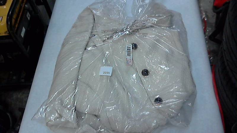 STEVE MADDEN PLUS HOODED DRAMA JACKET COAT Ivory - Size 3XL