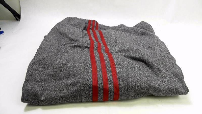 Mens Adidas MN Essentials Track Pants Gray-Red - Size XX Large