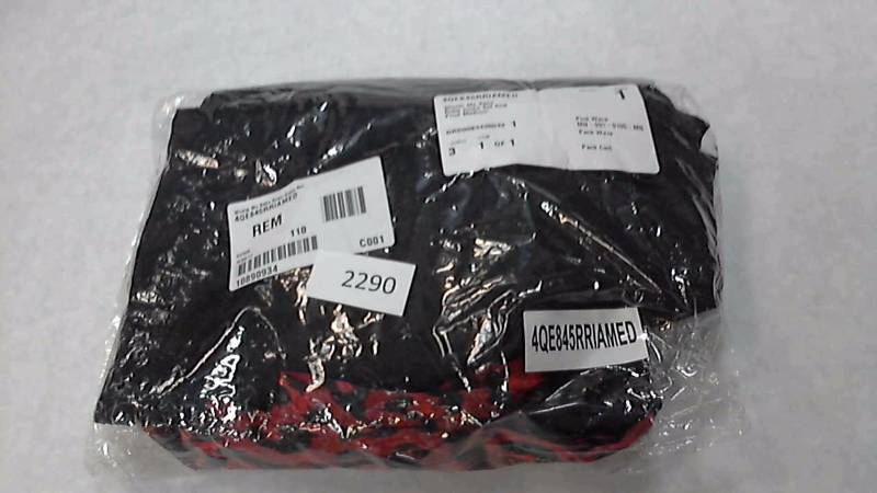 Womens Winlar Ms Satin Robe Gown Set Red Print - Size M  Medium